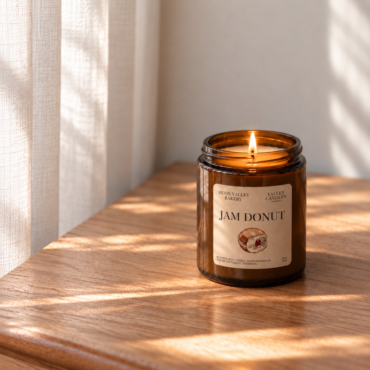Jam Donut Candle